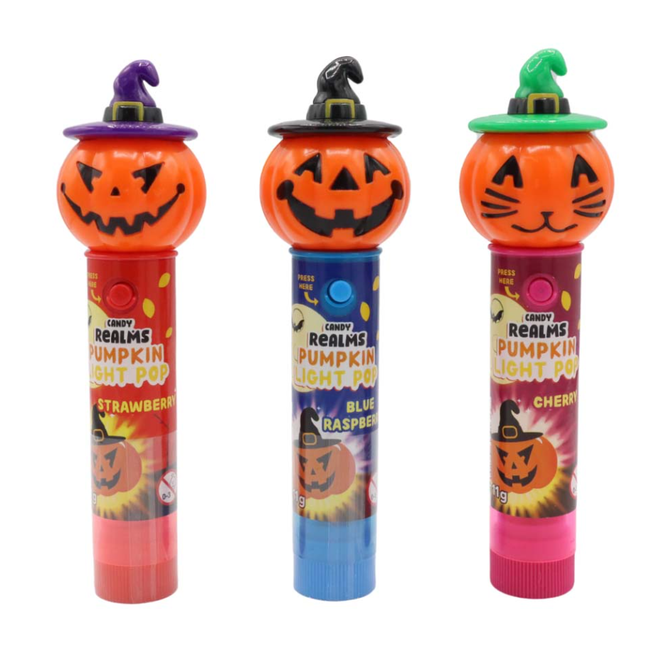 Candy Realms Halloween Pumpkin Light Pop 11g
