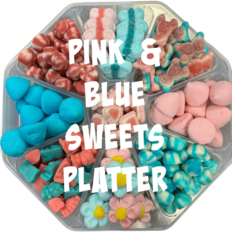 Pink & Blue Sweets Platter