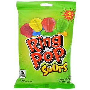 Ring Pop Sour Bag 4 Count 40g