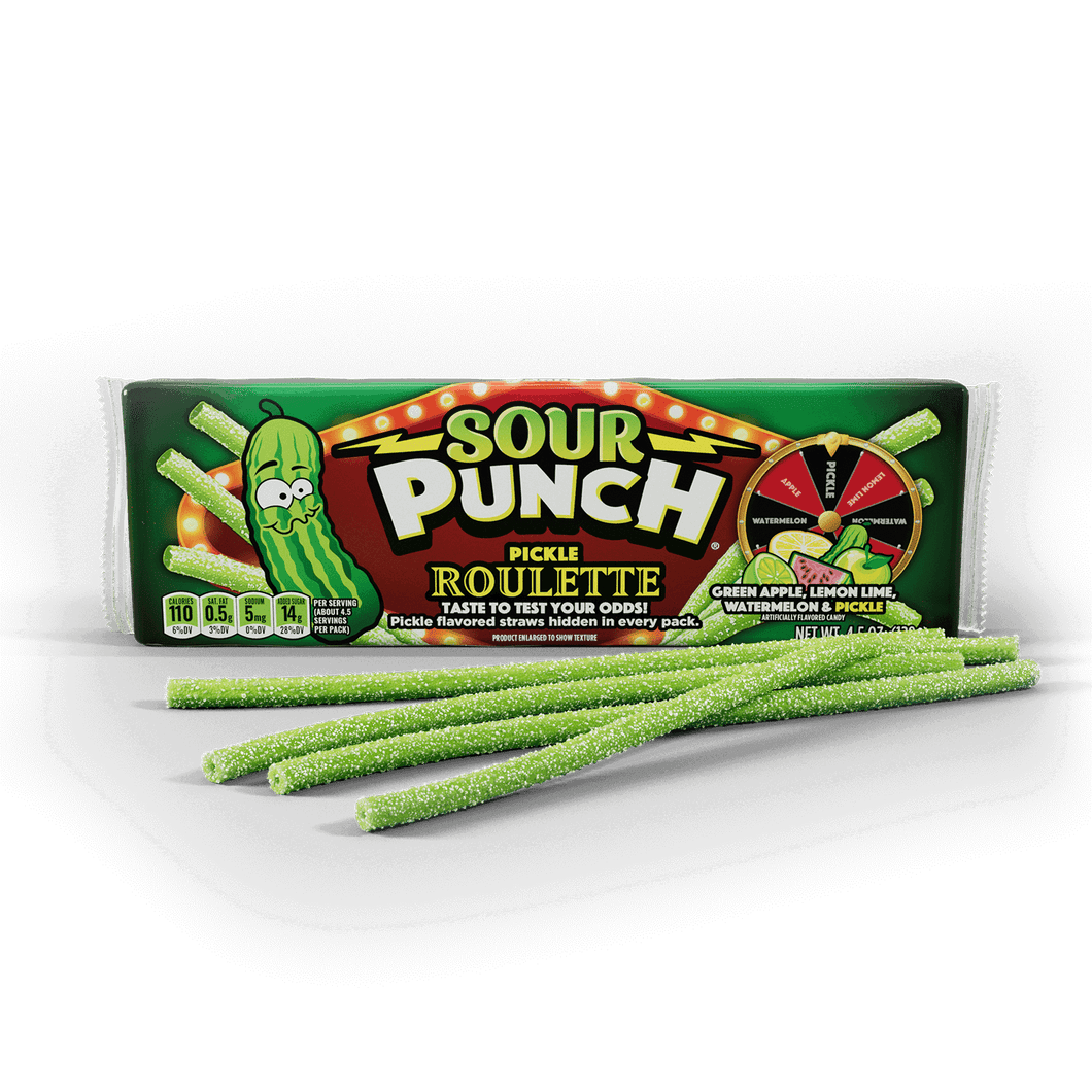 Sour Punch Pickle Roulette Tray 128g