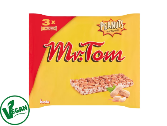 Mr Tom Peanuts In Caramel 3 Pack