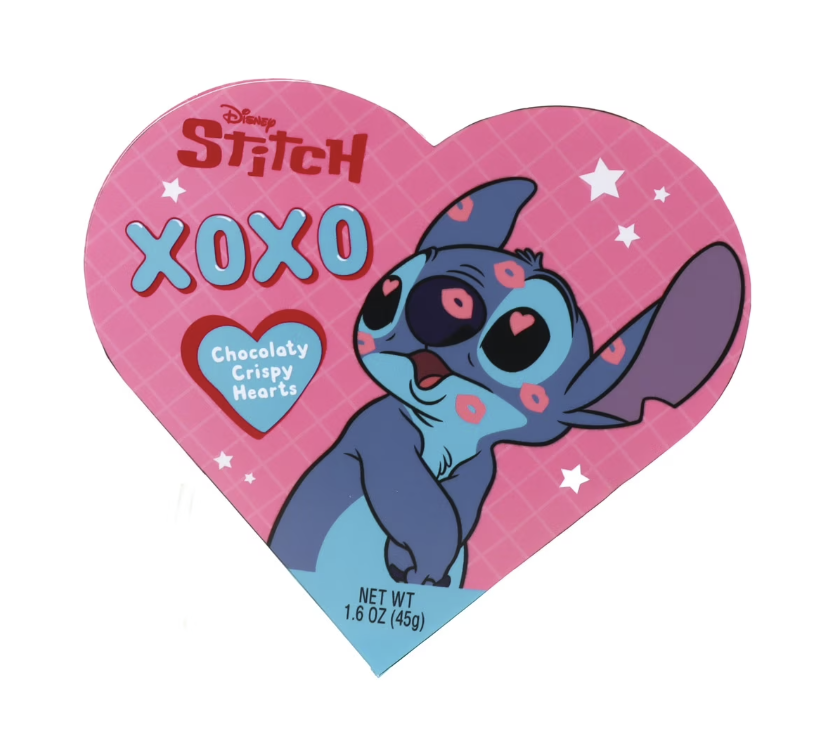 Stitch Valentine's Day Chocolaty Crispy Heart Box 45g