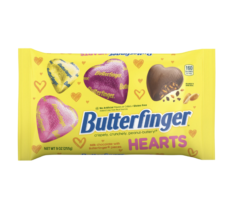 Butterfinger Heart Shaped Individually Wrapped Valentine’s Day Bag 255g
