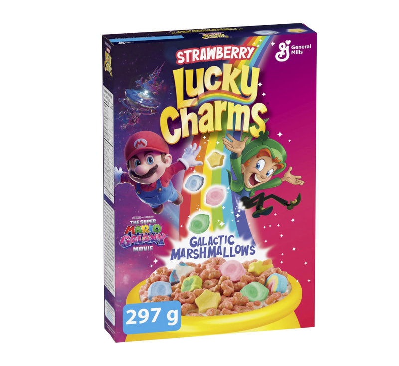 Lucky Charms x Super Mario Strawberry Galactic Marshmallows 297g