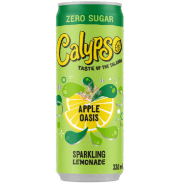Calypso Apple Oasis Zero Sugar Sparkling Lemonade 330ml