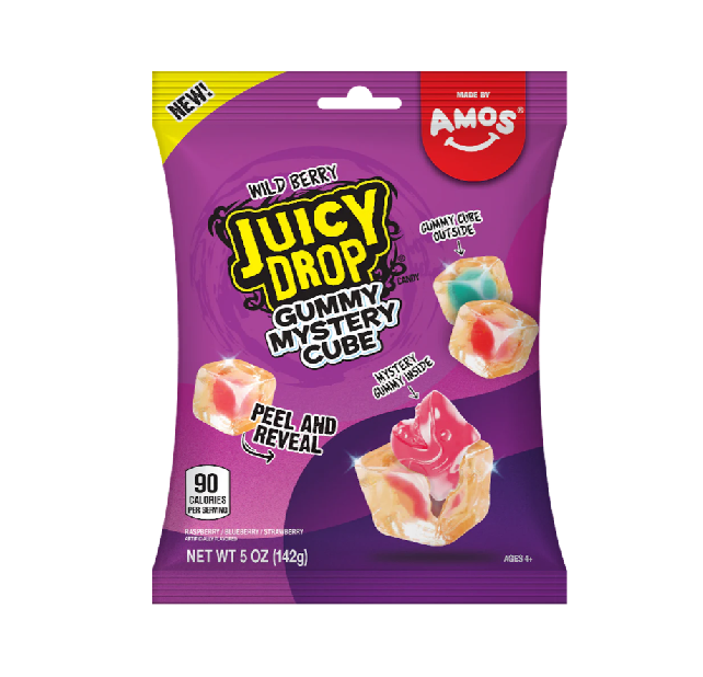 Juicy Drop Gummy Mystery Cube Wild Berry 142g