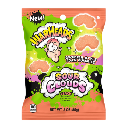Warheads Peach Sour Clouds 85g