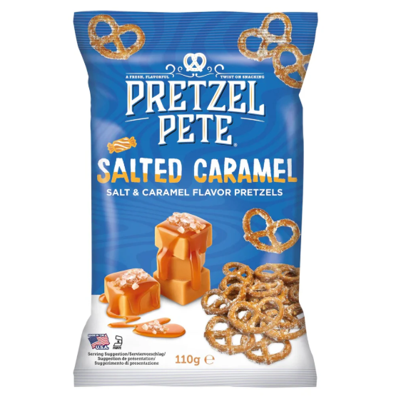 Pretzel Pete Pretzels Salted Caramel 110g