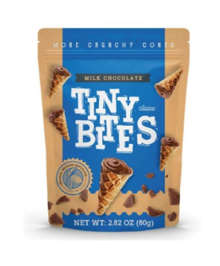 Tiny Bites Waffle Cones Milk Chocolate 80g