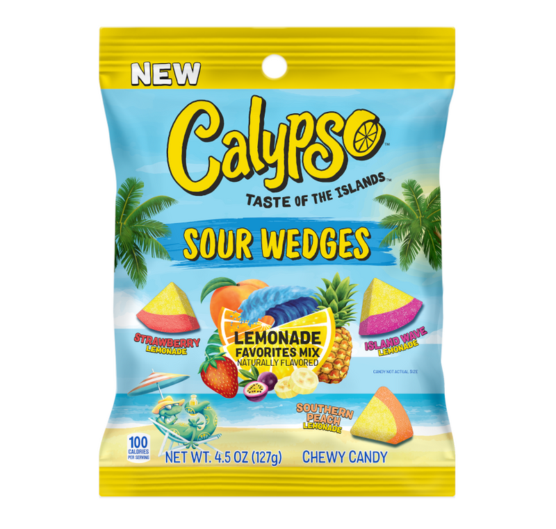Calypso Sour Wedges Lemonade Favourites Mix 127g