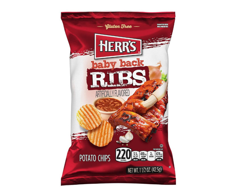 Herr's Baby Back Ribs Potato Chips 42.5g