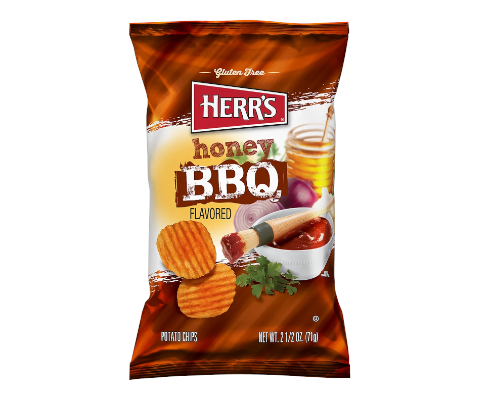 Herr's Honey BBQ Ripple Potato Chips 71g