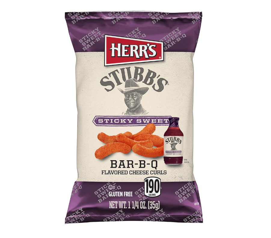 Herr's Stubb's Sticky Sweet Bar-B-Q Curls 35g