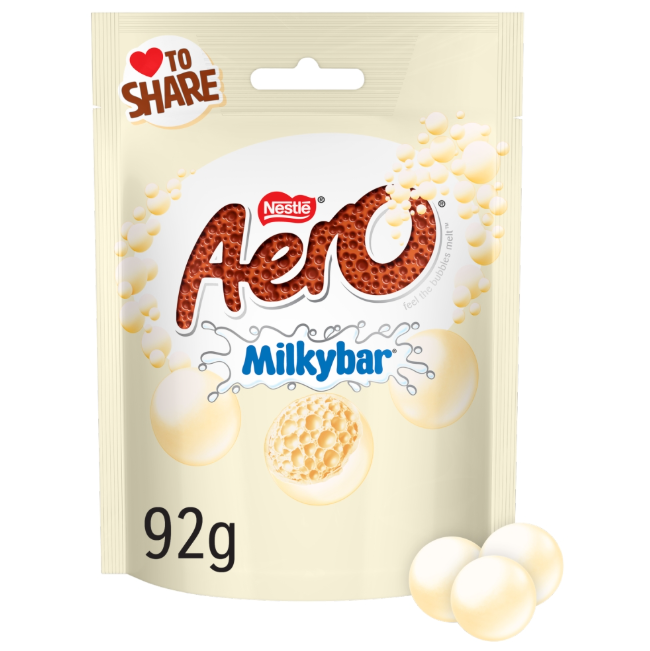 Aero Milkybar Bubbles Bag 92g