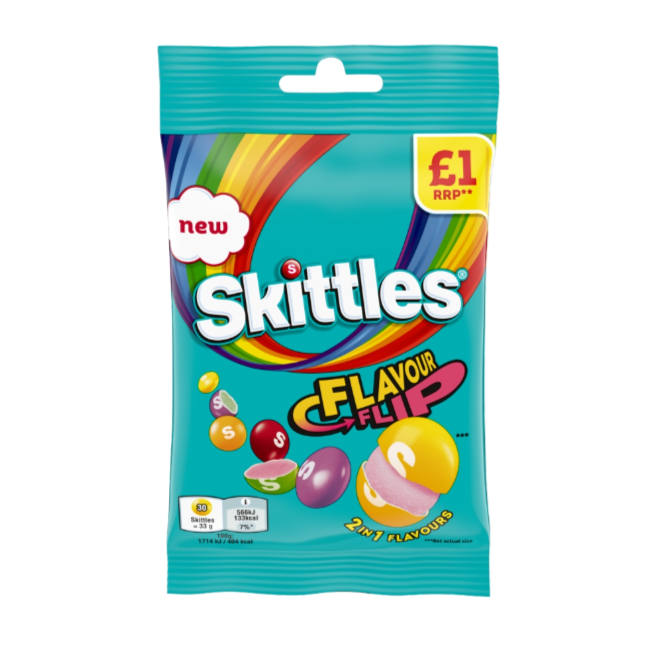 Skittles Fruit Flavour Flip Sweets 109g