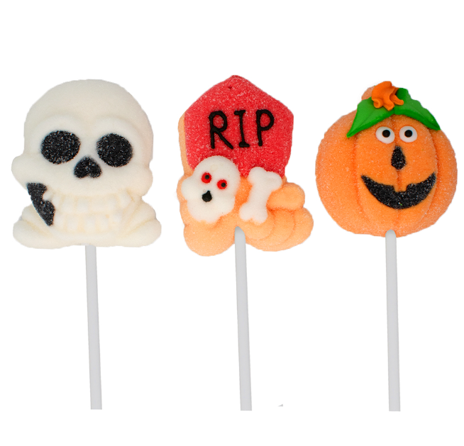 Candy Realms Halloween Mallow Pops 45g