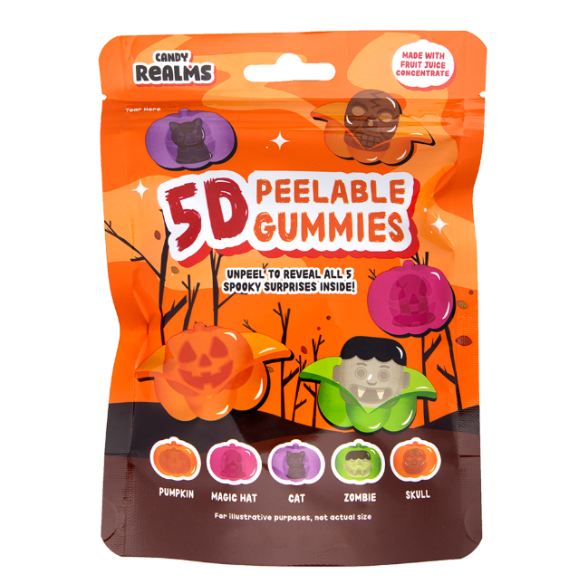 Candy Realms 5D Peelable Halloween Gummies 60g