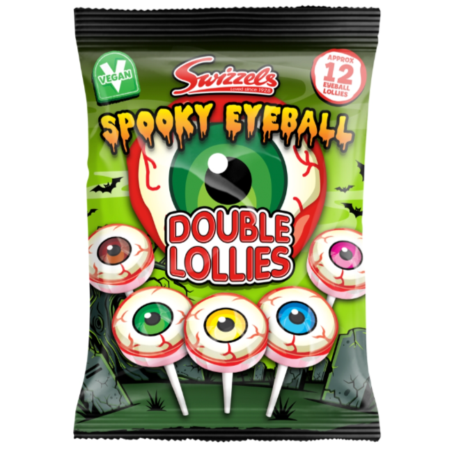 Swizzels Spooky Eyeball Double Lollies 130g