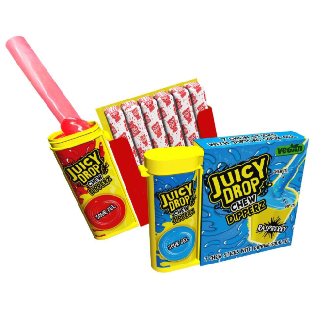 Bazooka Juicy Drop Chew Dipperz 65g