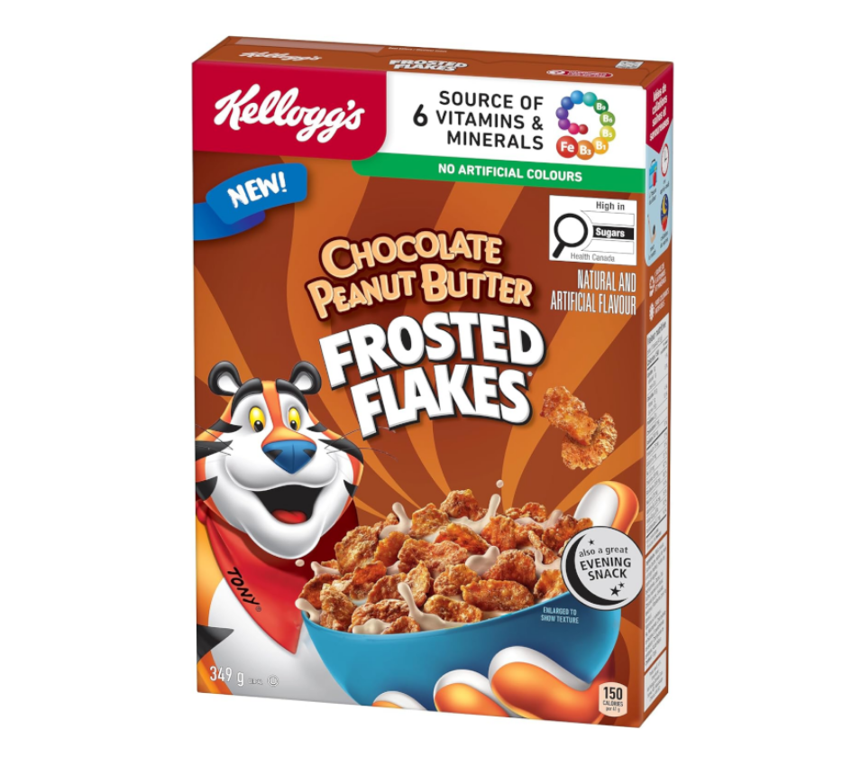 Kellogg's Frosted Flakes Chocolate Peanut Butter Cereal 349g