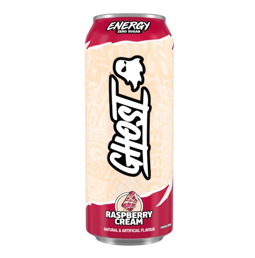 Ghost Raspberry Cream Zero Sugar Energy Drink 500ml