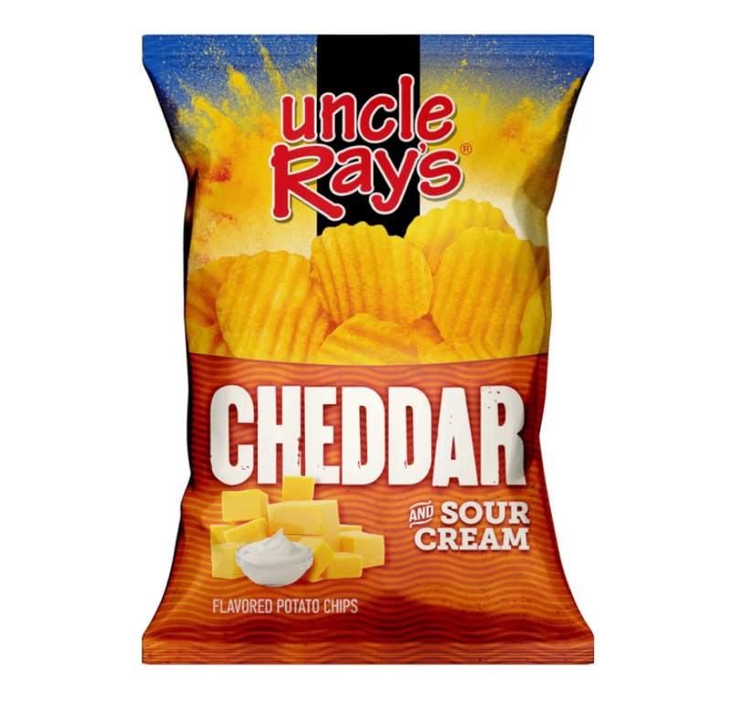Uncle Ray's Cheddar & Sour Cream Potato Chips 226g
