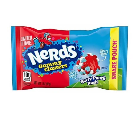 Nerds Gummy Clusters Berry Punch Rush 85g
