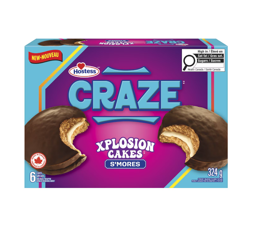 Hostess Craze Xplosion Cakes S'mores 324g