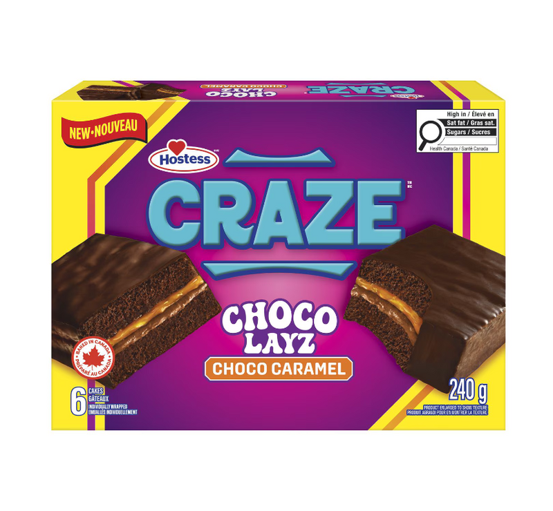 Hostess Craze Choco Layz Choco Caramel 240g