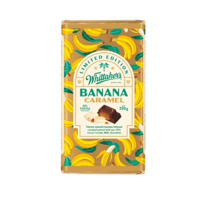 Whittakers Banana Caramel Block 250g