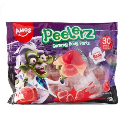 Amos Peelerz Gummy Body Parts 200g