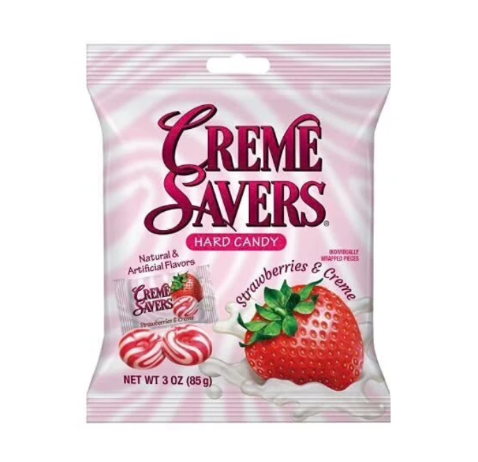 Creme Savers Strawberries & Creme 88g