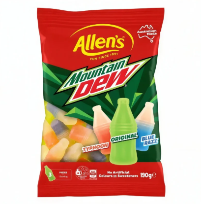 Allen’s Mountain Dew Jellies 190g