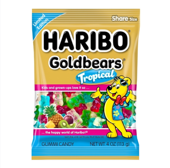 Haribo Gold Bears Tropical 113g