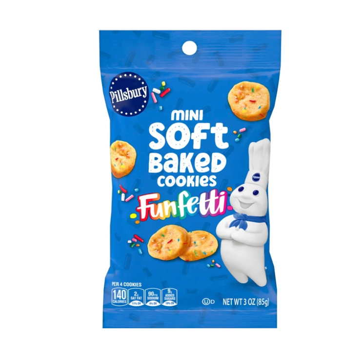 Pillsbury Mini Soft Baked Confetti Cookies 85g