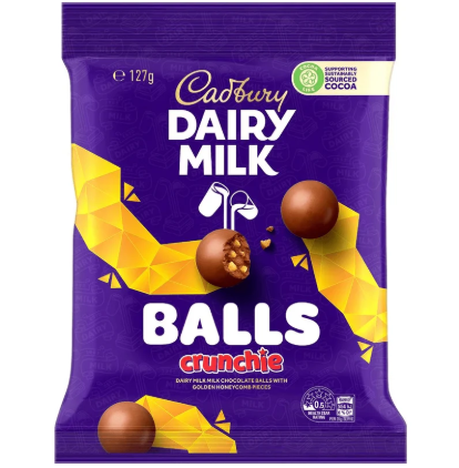 Cadbury Dairy Milk Crunchie Balls 127g