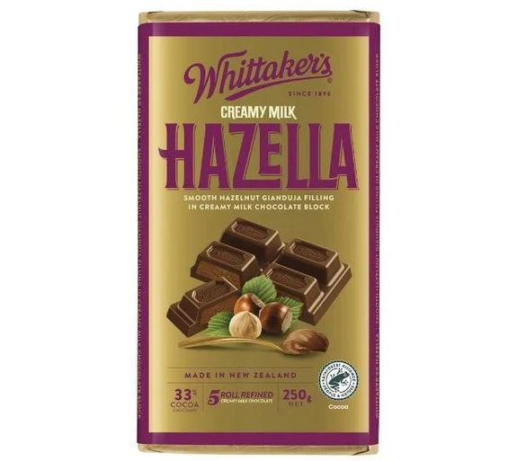Whittakers Creamy Milk Hazella 250g