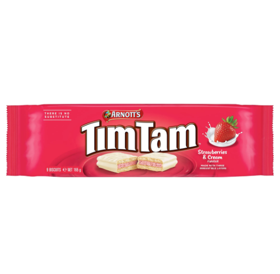 Arnotts Tim Tam Strawberries & Cream 165g