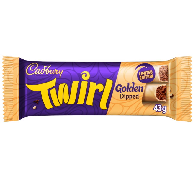 Cadbury Twirl Golden Dipped Limited Edition Bar 43g