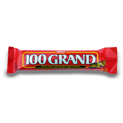 Nestle 100 Grand Caramel & Crispy Bar 43g