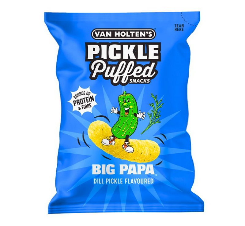 Van Holten's Big Papa Pickle & Dill Puffed Snacks 90g