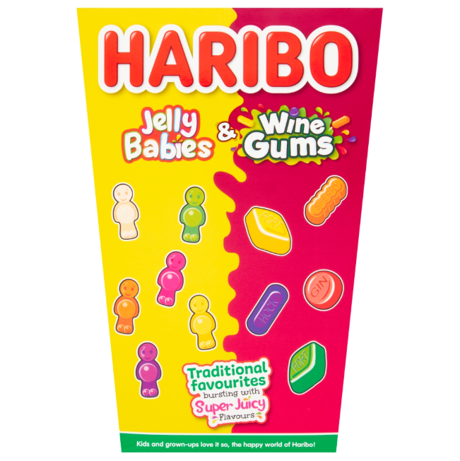 Haribo Jelly Babies & Wine Gum Gift Box 800g