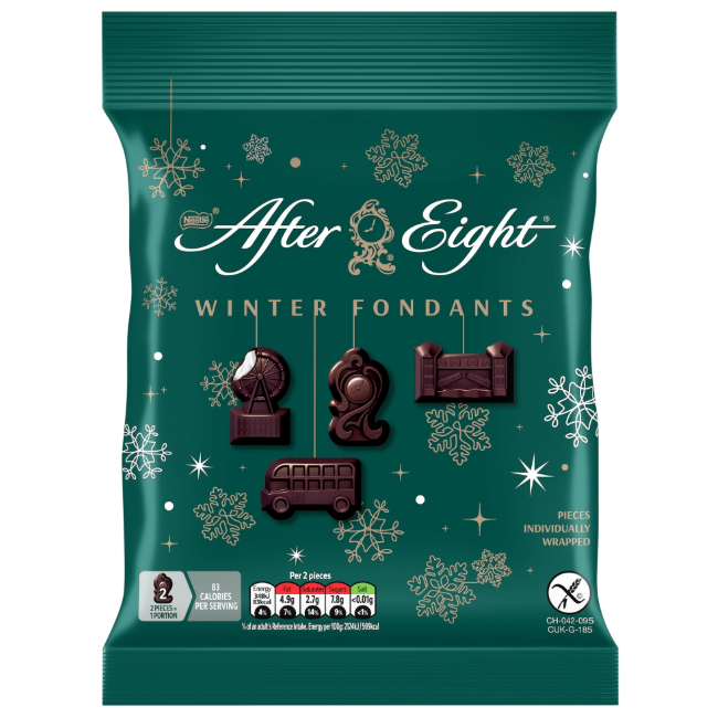 After Eight Winter Fondants Dark Mint Chocolate Bag 57g