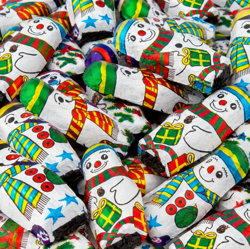 Milk Chocolate Foiled Snowmen
