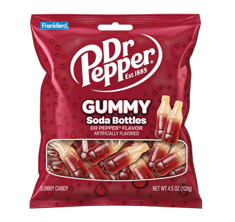 Dr Pepper Gummy Soda Bottles 128g