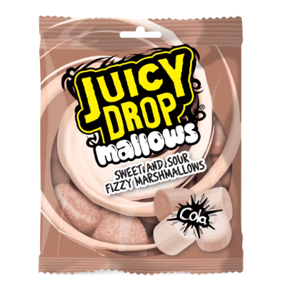 Bazooka Juicy Drop Mallows Cola Bag 100g