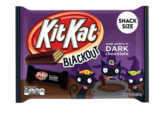 Kit Kat Blackout Halloween Snack Size Dark Chocolate Bars 277g