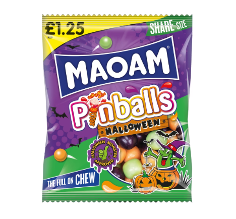 Maoam Pinballs Halloween Bag 140g