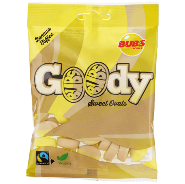 Bubs Goody Sweet Ovals Banana & Toffee 90g