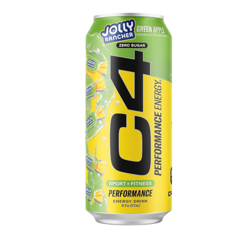 C4 Zero Sugar Energy x Jolly Rancher Green Apple 473ml